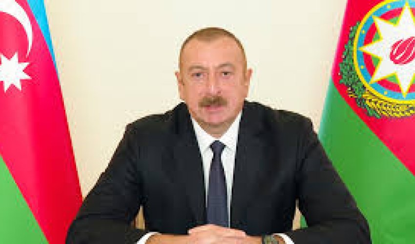 İlham Əliyev beynəlxalq konfransın iştirakçılarına müraciət edib