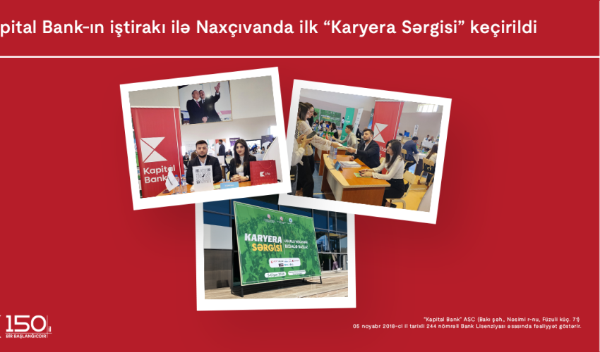 Kapital Bank Participates in Nakhchivan’s First “Career Fair”