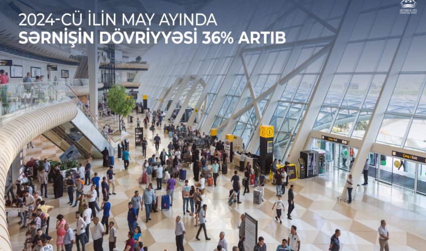 Mayda Heydər Əliyev Beynəlxalq Aeroportu ilə sərnişin daşıma 36% artıb