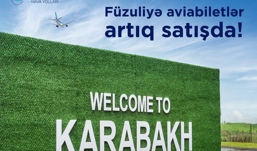AZAL Füzuliyə təyyarə biletlərinin satışına başlayıb