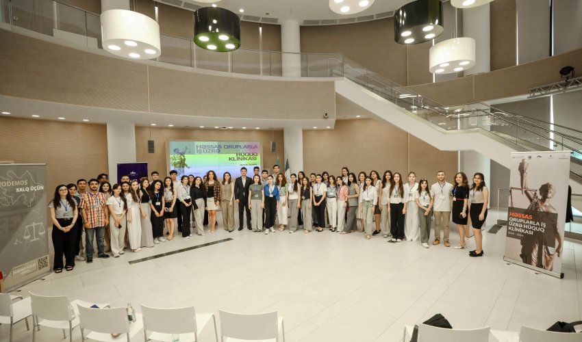 “Həssas qruplarla iş üzrə hüquq klinikası” layihəsinin açılış mərasimi keçirilib “Həssas qruplarla iş üzrə hüquq klinikası” layihəsinin açılış mərasimi keçirilib