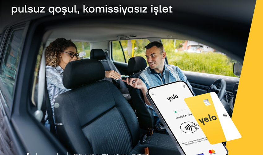 Yelo Mobil POS xidmətinə pulsuz qoşul, pulsuz istifadə et! 