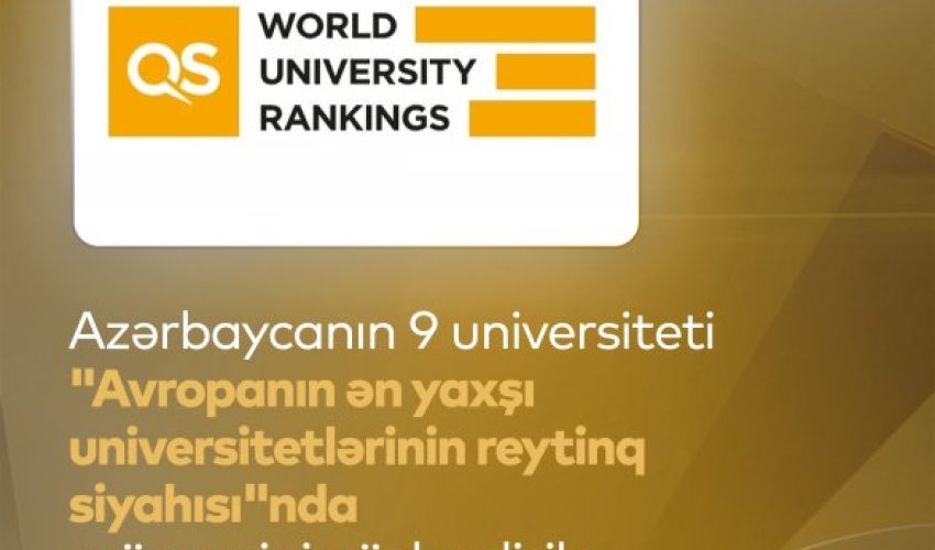 Azərbaycan universitetləri Avropanın ən yaxşı universitetləri reytinqində möhkəmlənib Azərbaycan universitetləri Avropanın ən yaxşı universitetləri reytinqində möhkəmlənib