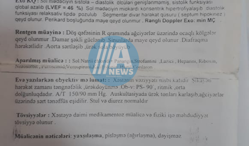 2 dəfə ürək əməliyyatı keçirən şəxs niyə pensiya ala bilmir? - Agentlikdən açıqlama