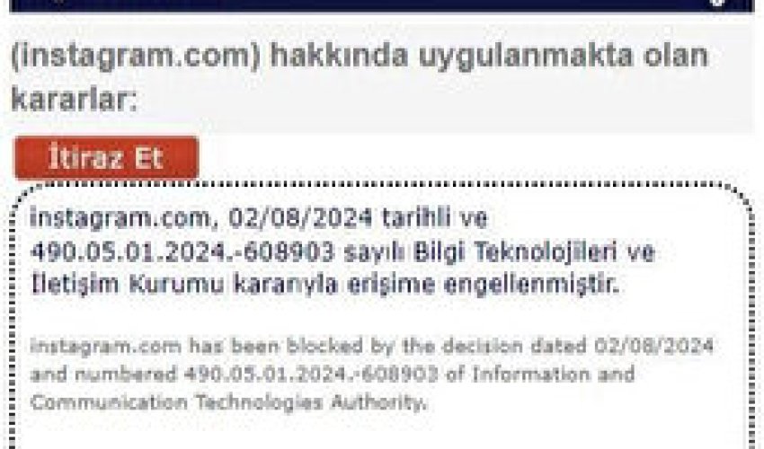 Qonşu ölkədə instaqram bloklanıb