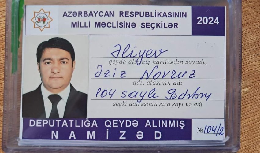 Əziz Əlibəylinin deputat Sevinc Hüseynovaya rəqib olması təsdiqləndi Əziz Əlibəylinin deputat Sevinc Hüseynovaya rəqib olması təsdiqləndi