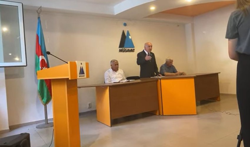 Müsavat Partiyası növbədənkənar seçkilərlə bağlı mətbuat konfransı keçirir- CANLI