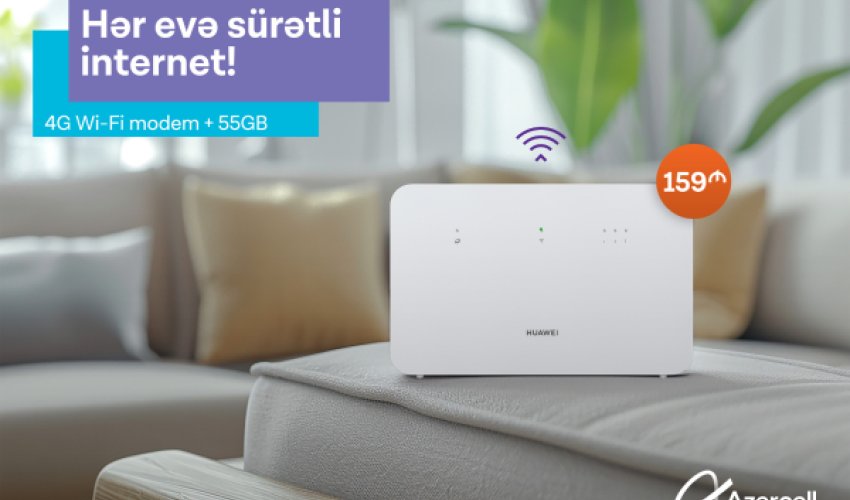 Azercell introduces a new Wi-Fi modem