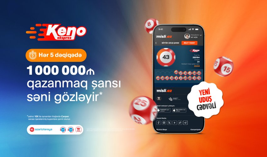“Ekspress Keno” ilə arzulara aparan şans səyahəti