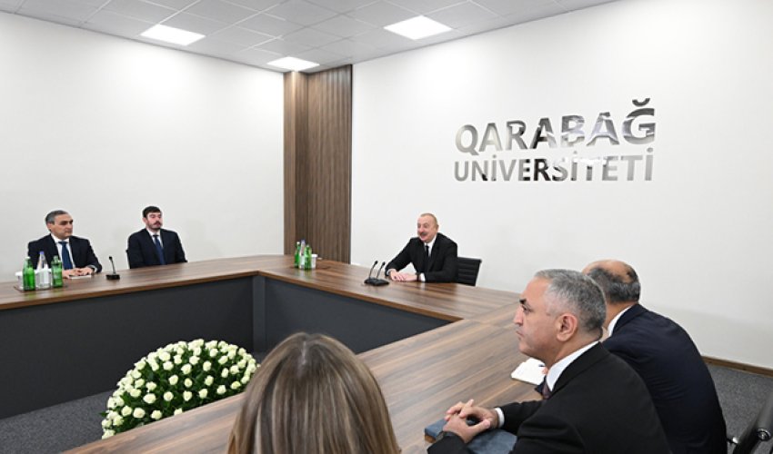 Prezident Qarabağ Universitetinin açılışında iştirak edib