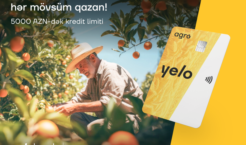 Agro Credit Card for farmers with a 12-month grace period