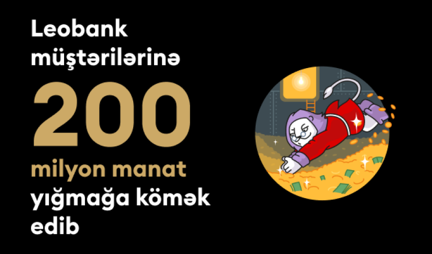 Leobank, müştərilərinə 200 milyon manat yığmağa kömək edib