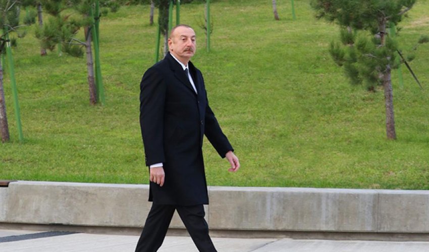 Prezident parkın açılışında iştirak edib