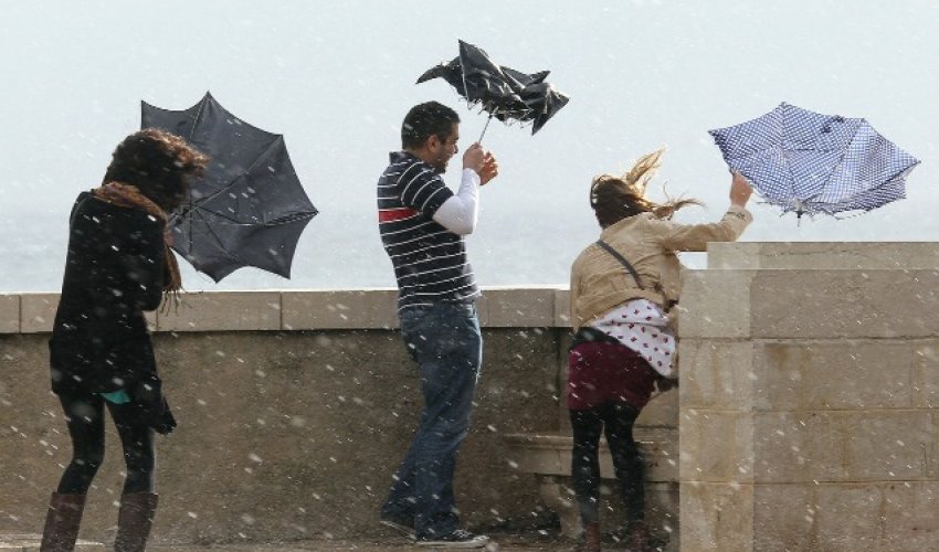 Güclü külək əsir - Faktiki hava Güclü külək əsir - Faktiki hava