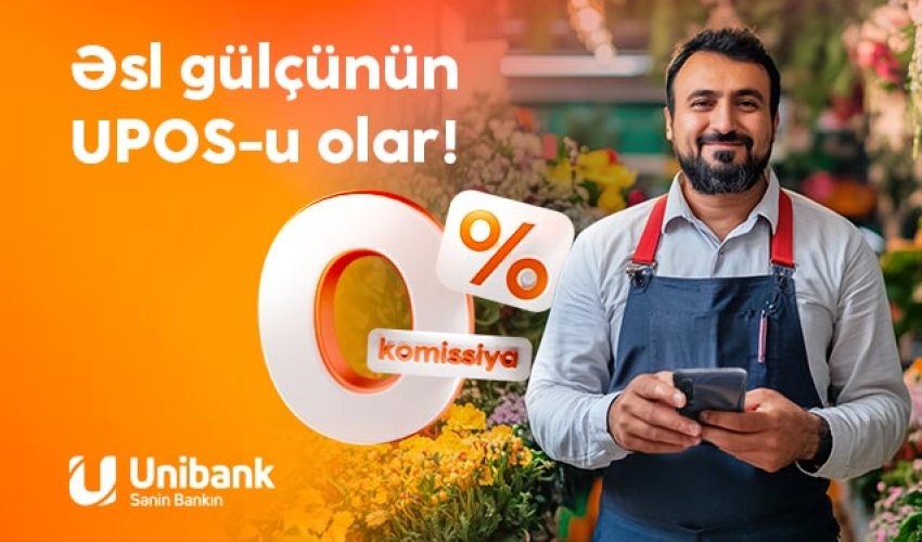 Unibank biznes sahibləri üçün UPOS xidmətini pulsuz etdi