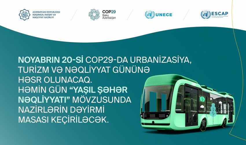 Ministerial roundtable on Green Urban Transport to be held within COP29