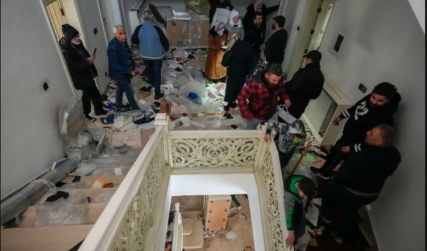 Появились кадры разграбленного дворца Асада в Дамаске