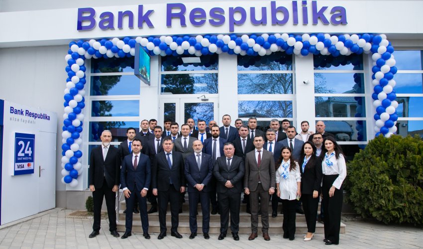 Bank Respublika müasir konseptli Goranboy filialını istifadəyə verdi!