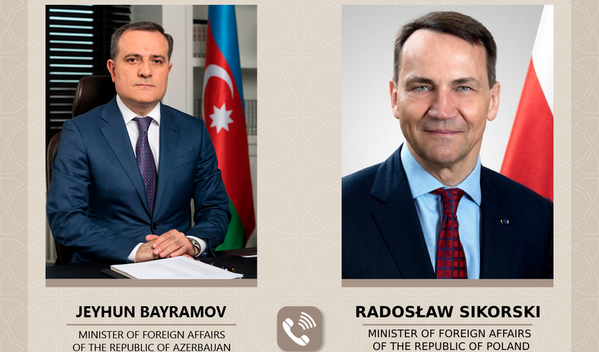 Ceyhun Bayramov Polşanın xarici işlər naziri ilə telefonla danışıb Ceyhun Bayramov Polşanın xarici işlər naziri ilə telefonla danışıb