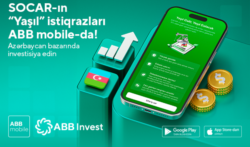 «Зеленые облигации» SOCAR в ABB mobile!