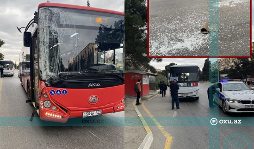 Sumqayıtda sərnişin avtobusları toqquşub