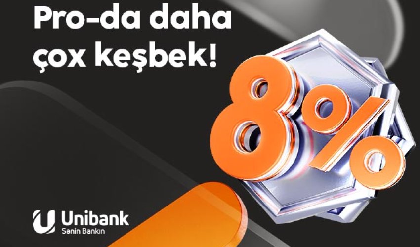 Unibank kartınızla daha çox keşbek qazanın!