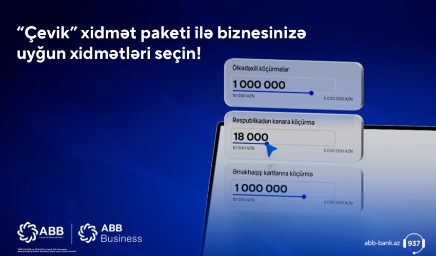 ABB-dən biznes sahibləri üçün “Çevik” fürsət