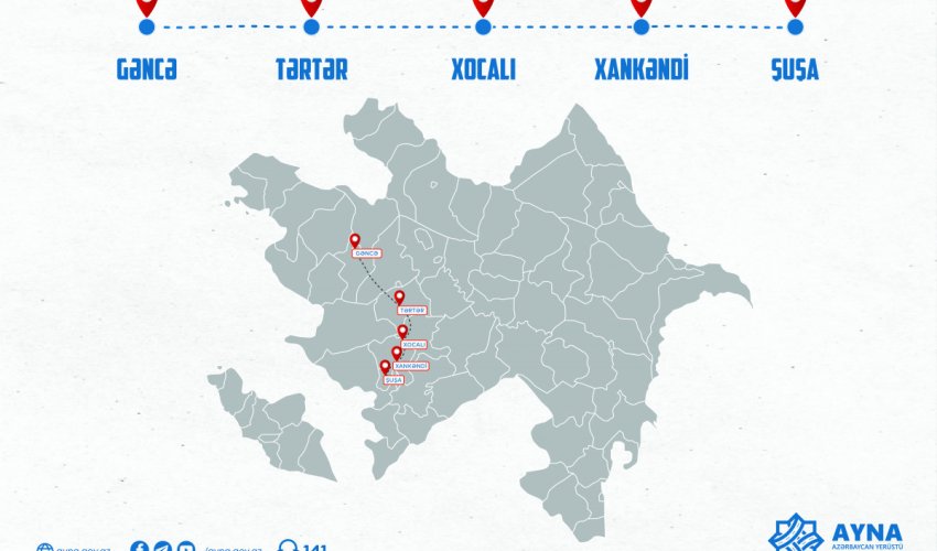 Sabahdan Gəncə-Şuşa avtobus reysi açılır