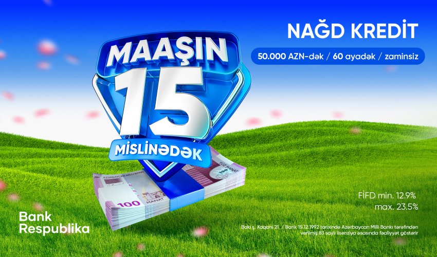 Bank Respublika nağd kreditlər üzrə Novruz kampaniyasına start verir