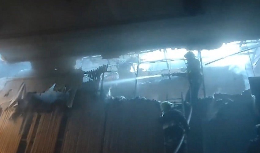 Tovuzda restoranda yanğın olub - Video