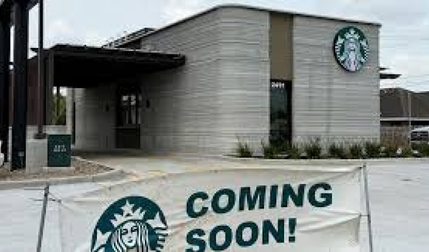 Starbucks открыл первую кофейню, построенную с помощью 3D-принтера Starbucks открыл первую кофейню, построенную с помощью 3D-принтера