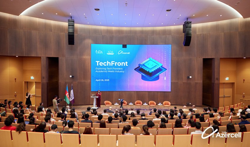 Azercell və ADA Universiteti Fondunun tərəfdaşlığı çərçivəsində “TechFront” akademiya-sənaye görüşü keçirildi Azercell və ADA Universiteti Fondunun tərəfdaşlığı çərçivəsində “TechFront” akademiya-sənaye görüşü keçirildi