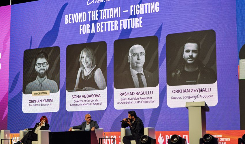 При поддержке Azercell фестиваль «Baku Flames» собрал вместе ведущих мировых экспертов в области рекламы и креативной индустрии
При поддержке Azercell фестиваль «Baku Flames» собрал вместе ведущих мировых экспертов в области рекламы и креативной индустрии