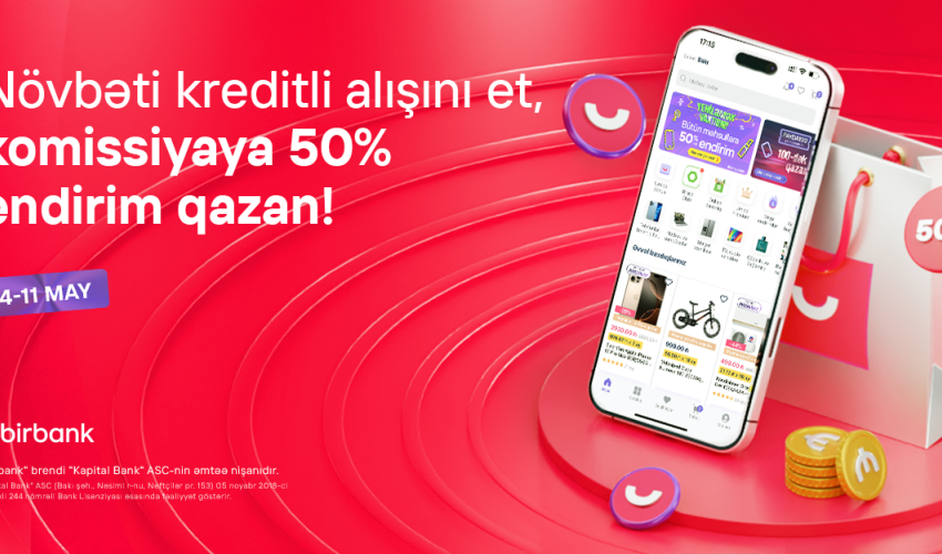 Umico kredit xətti ilə alış-verişə 50% komissiya endirimi Umico kredit xətti ilə alış-verişə 50% komissiya endirimi