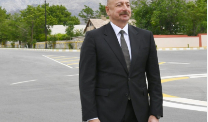 Ilham Aliyev opens livestock complex in Khojaly