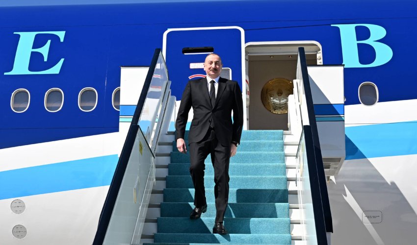 Prezident Albaniyaya səfərə gedib Prezident Albaniyaya səfərə gedib