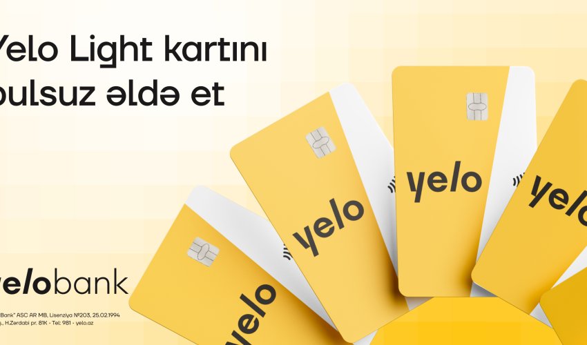Free Debit Card from Yelo Bank!
Free Debit Card from Yelo Bank!