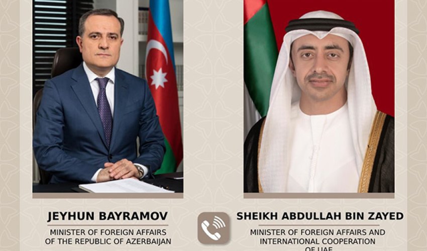 Azerbaijani, UAE foreign ministers discuss regional security Azerbaijani, UAE foreign ministers discuss regional security