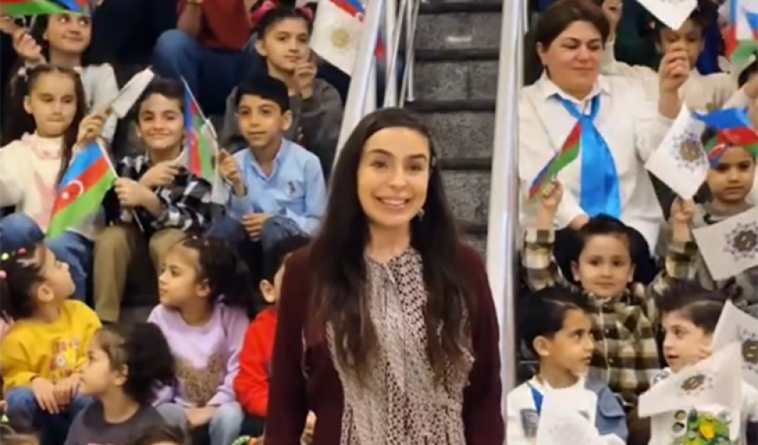 Leyla Əliyevadan uşaqlarla bağlı paylaşım - Video