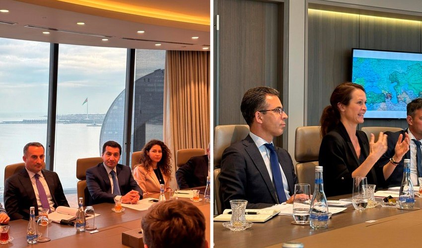 Hikmət Hacıyev Şimali Baltik Səkkizliyi ölkələrinin nümayəndələri ilə görüşüb Hikmət Hacıyev Şimali Baltik Səkkizliyi ölkələrinin nümayəndələri ilə görüşüb