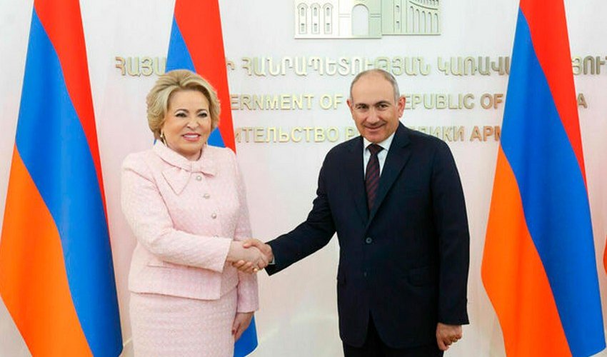 Matviyenko Paşinyanla görüşüb