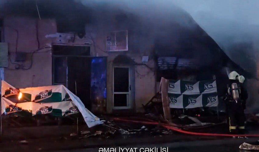 На Сабунчинском рынке в Баку возник пожар На Сабунчинском рынке в Баку возник пожар