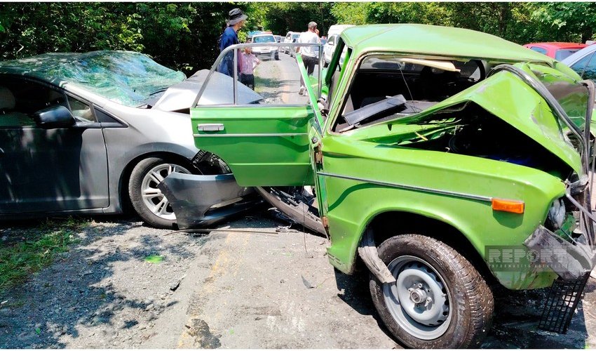 Qaxda yol qəzası baş verib, xəsarət alanlar var Qaxda yol qəzası baş verib, xəsarət alanlar var