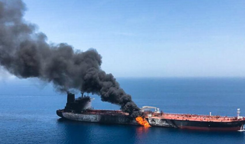 Oil tankers collide in Gulf of Oman, UAE evacuates crew Oil tankers collide in Gulf of Oman, UAE evacuates crew