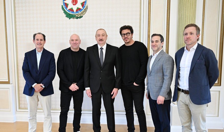 Президент Ильхам Алиев принял президента UFC