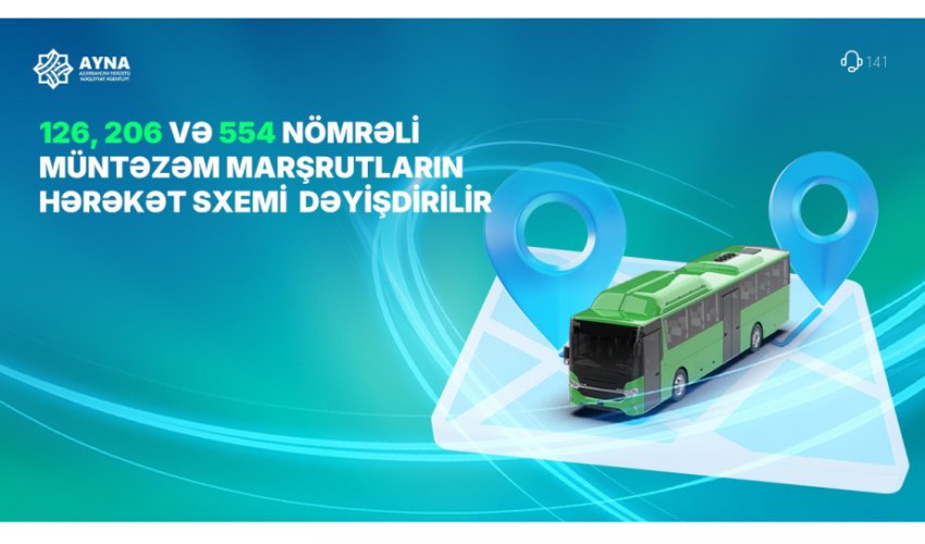 Bu marşrutların hərəkət sxemi müvəqqəti dəyişdirilir Bu marşrutların hərəkət sxemi müvəqqəti dəyişdirilir
