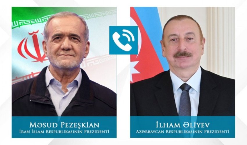 İlham Əliyev və Məsud Pezeşkian arasında telefon danışığı olub İlham Əliyev və Məsud Pezeşkian arasında telefon danışığı olub