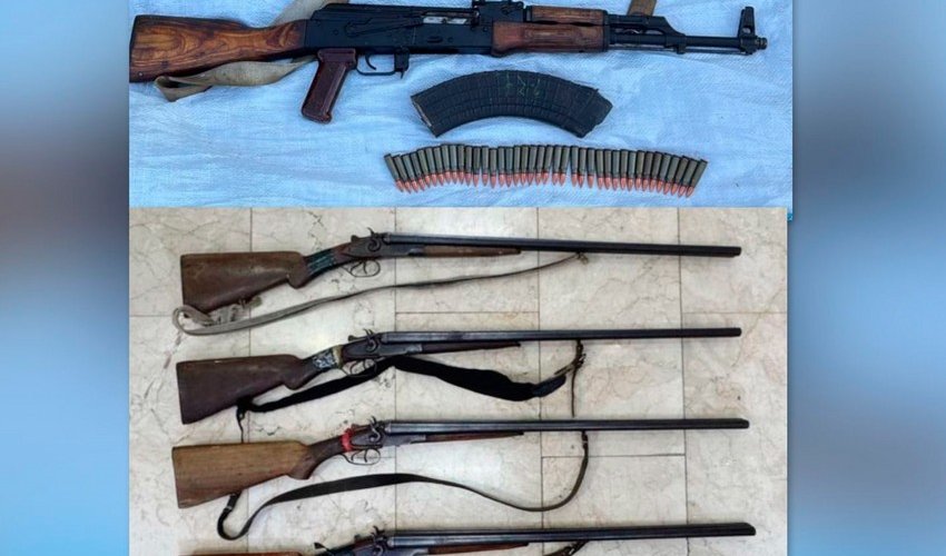 Zərdabda qanunsuz saxlanılan silahlar polisə təhvil verilib Zərdabda qanunsuz saxlanılan silahlar polisə təhvil verilib
