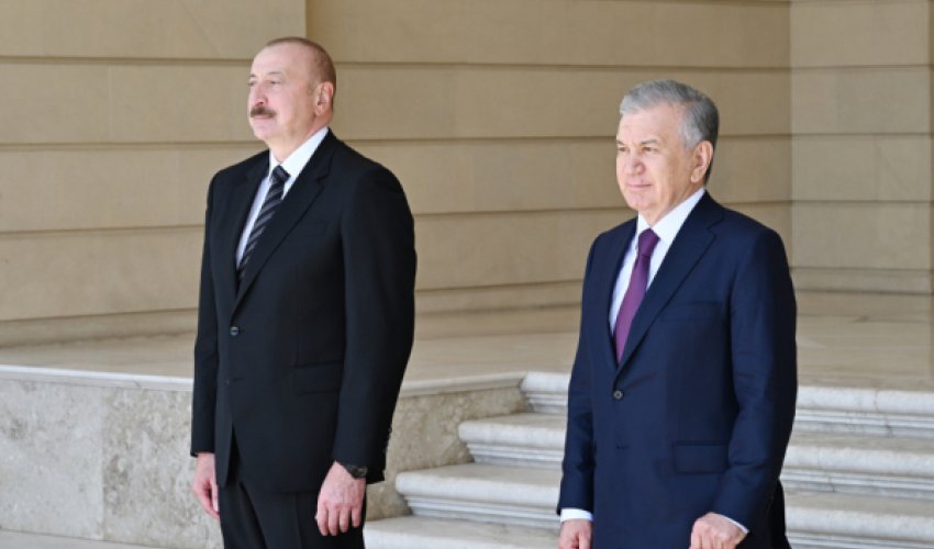 Алиев и Мирзиёев открыли новое здание посольства Узбекистана в Баку