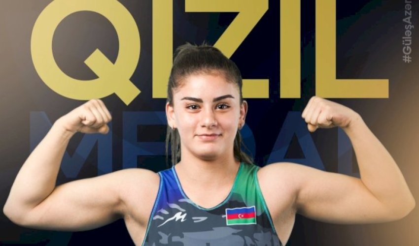Azərbaycanlı qadın güləşçi qızıl medal qazanıb